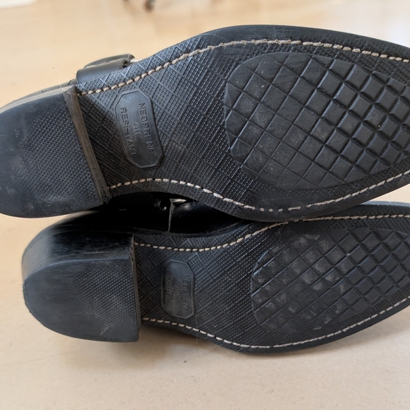 Frye Harness Boots 12R Black Leather Size 8 1/2 Womens - Picture 3 of 7